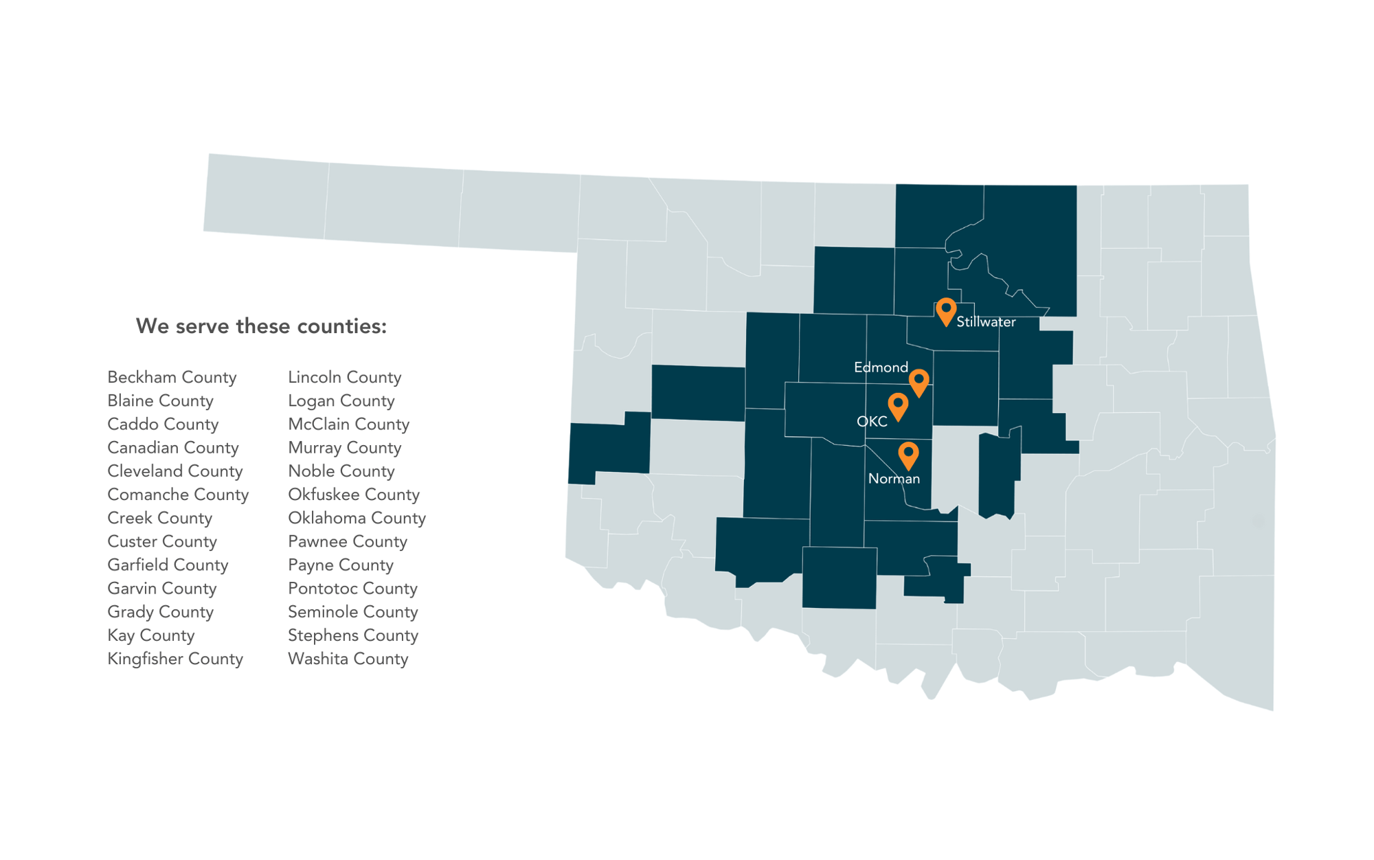 County Map Graphics - PPC Landing Pages