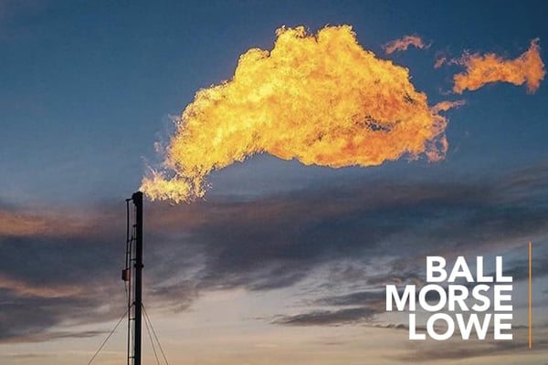 Flaring rig in Texas